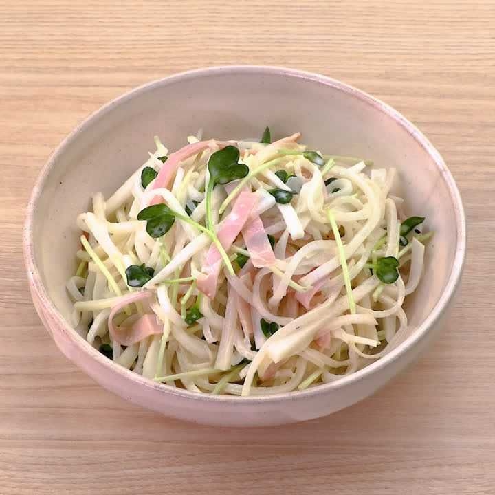 大根とハムのマヨサラダ