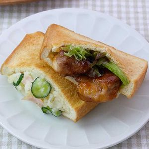 「2色ポケットサンド」のレシピ動画