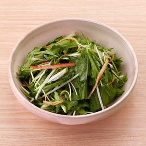 水菜とかにかまぼこの和風サラダ