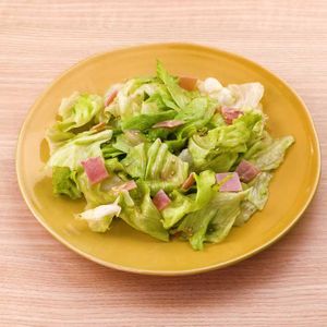 レタスとハムの中華サラダ