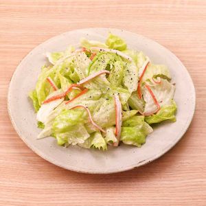 「レタスとかにかまぼこのフレンチサラダ」のレシピ動画