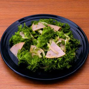 わさび菜とハムの中華サラダ