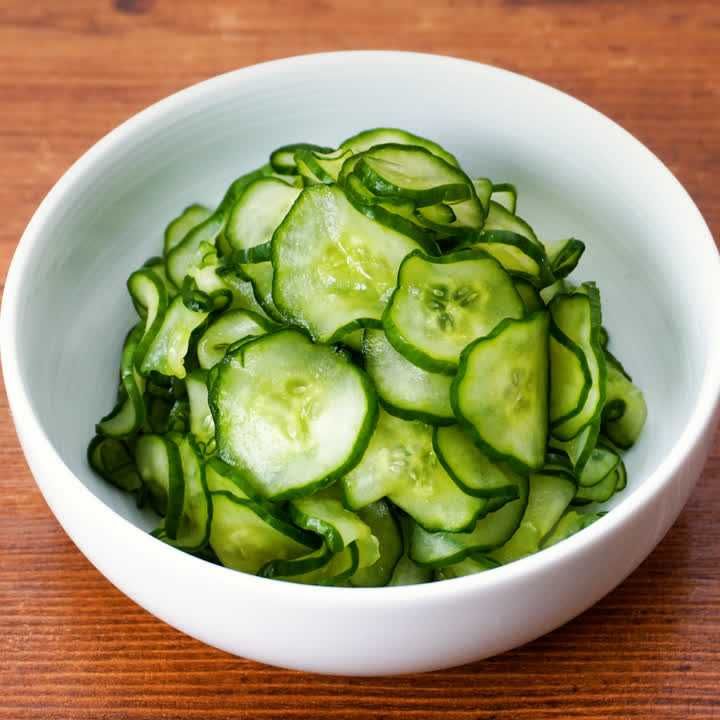 水で洗い流さないきゅうりの塩もみ