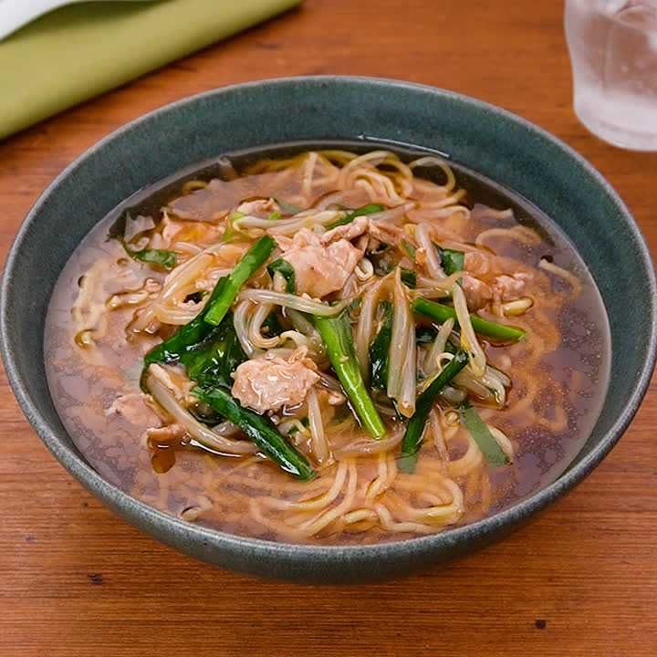 具材たっぷり大満足♪ もやしあんかけそばのレシピ動画・作り方 | デ