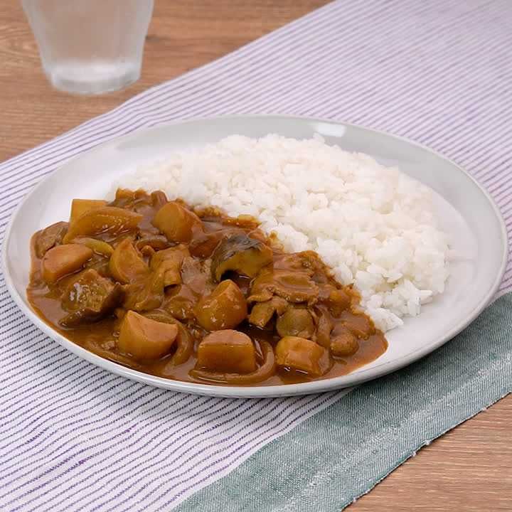 豚こまとエリンギのカレー