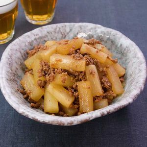 「大根の味噌そぼろ煮」のレシピ動画