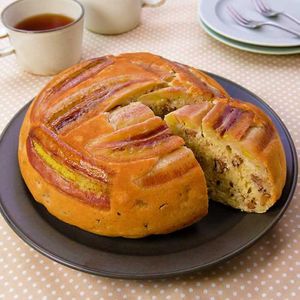 バナナとくるみの炊飯器ケーキ