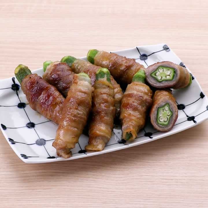 オクラの肉巻き