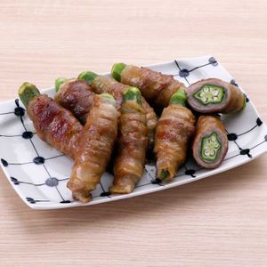 「オクラの肉巻き」のレシピ動画
