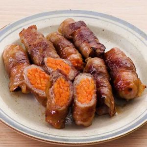 「にんじんの肉巻き」のレシピ動画