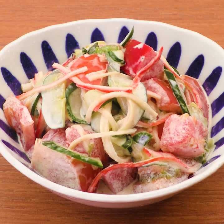 トマトときゅうりのマヨサラダ