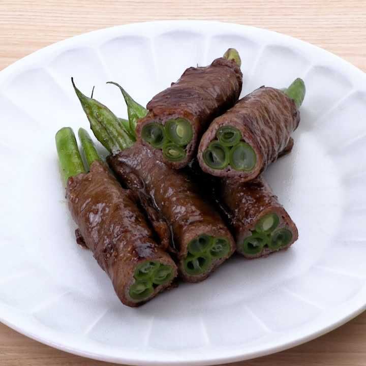 いんげんの牛肉巻き