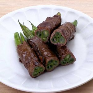 「いんげんの牛肉巻き」のレシピ動画