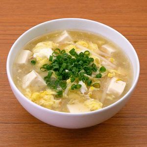 もやしと豆腐の中華スープ