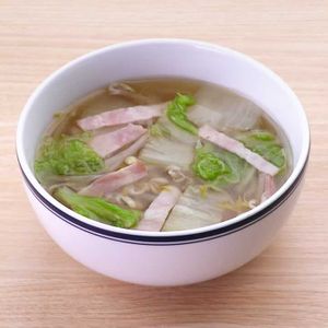 「白菜ともやしのあっさりスープ」のレシピ動画