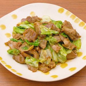 豚肉とキャベツのカレー炒め