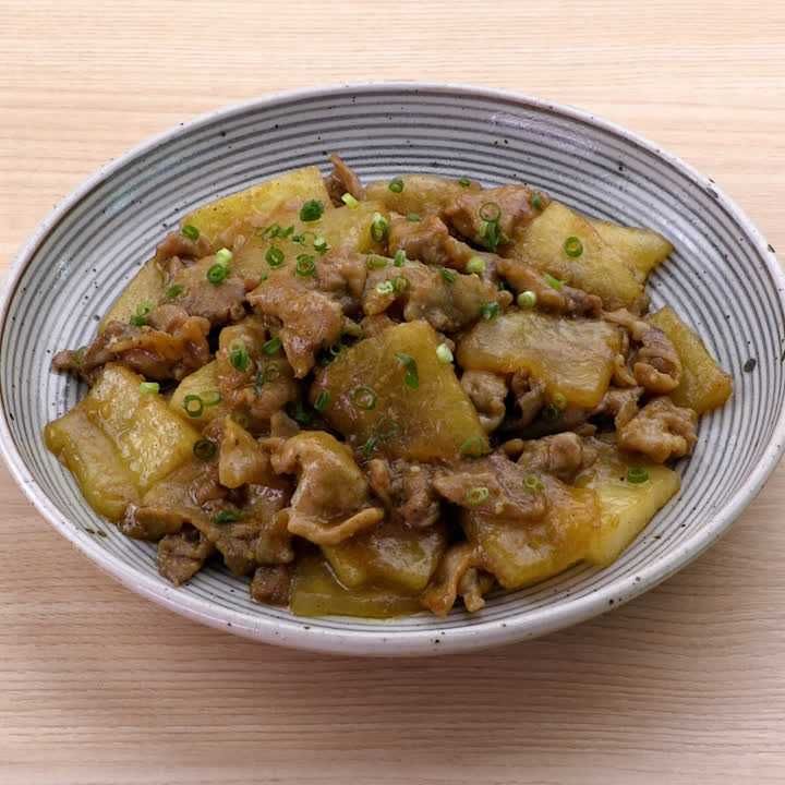 豚肉と冬瓜のカレー炒め