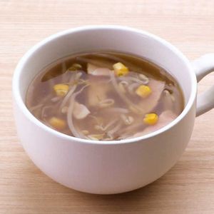「もやしとコーンの中華スープ」のレシピ動画