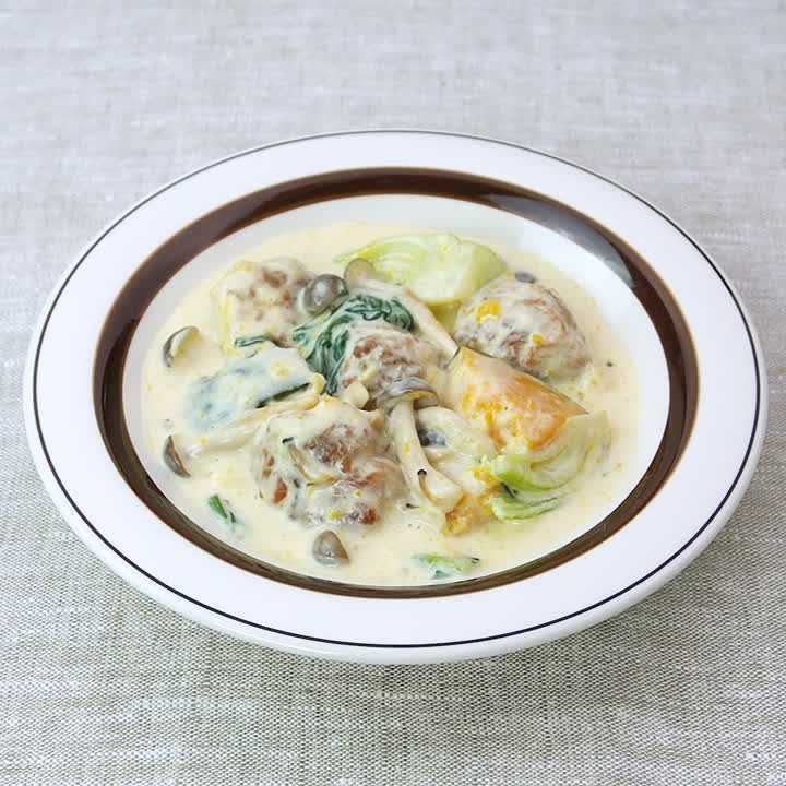 豚こま団子のクリーム煮