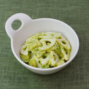 「れんこんとアボカドのクリーミーサラダ」のレシピ動画