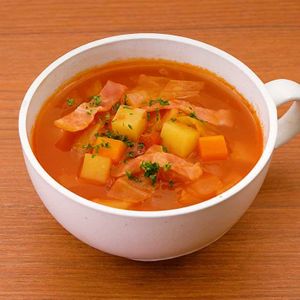 「基本のミネストローネ」のレシピ動画