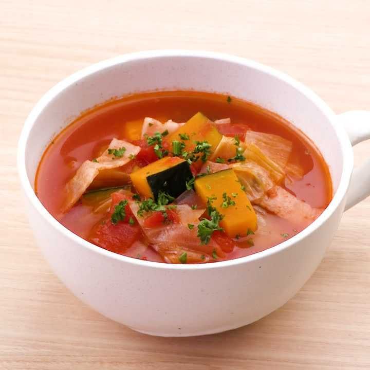 かぼちゃのミネストローネ