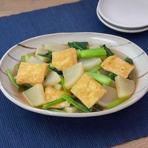 「大根と小松菜のオイスター煮」のレシピ動画