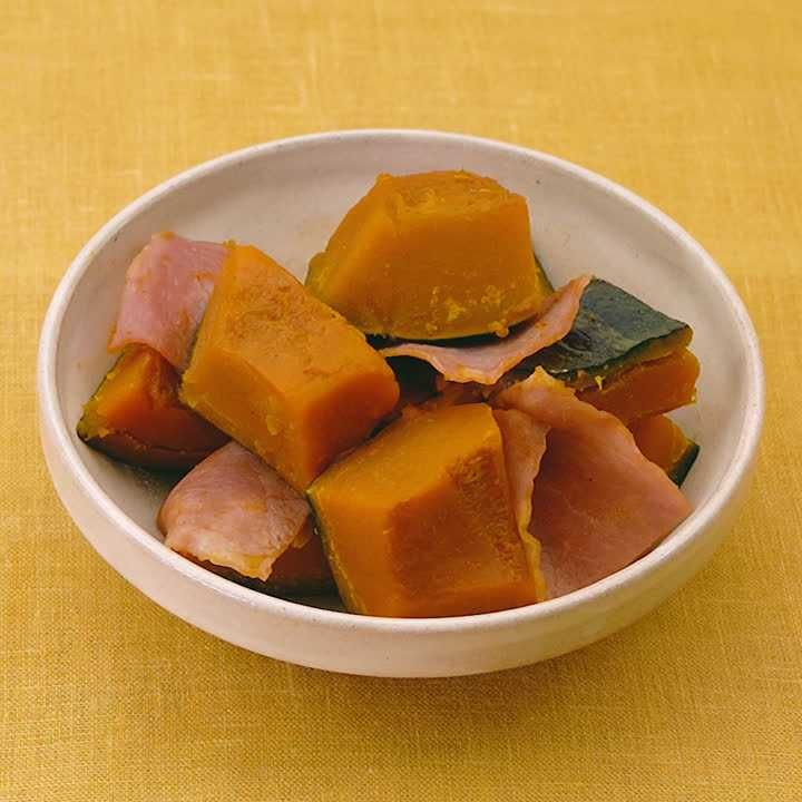 かぼちゃとベーコンの煮物
