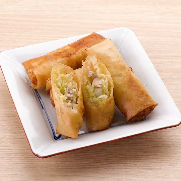 鶏もも肉のチーズ春巻き