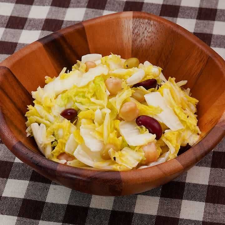 白菜とミックスビーンズのコールスロー