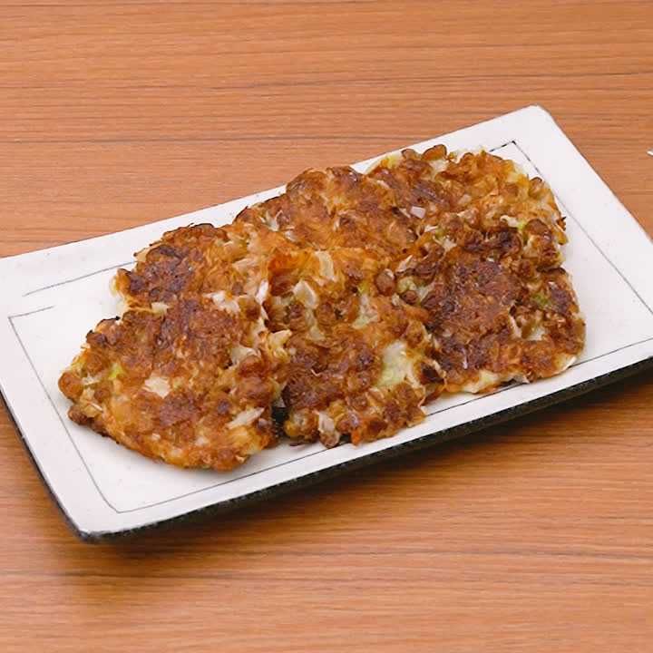 納豆のカリカリチーズ焼き