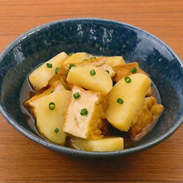 長芋と厚揚げの煮物