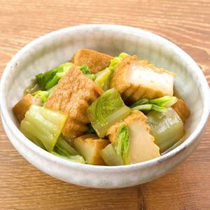 「白菜と厚揚げのうま煮」のレシピ動画