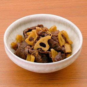 「牛肉とれんこんのしぐれ煮」のレシピ動画