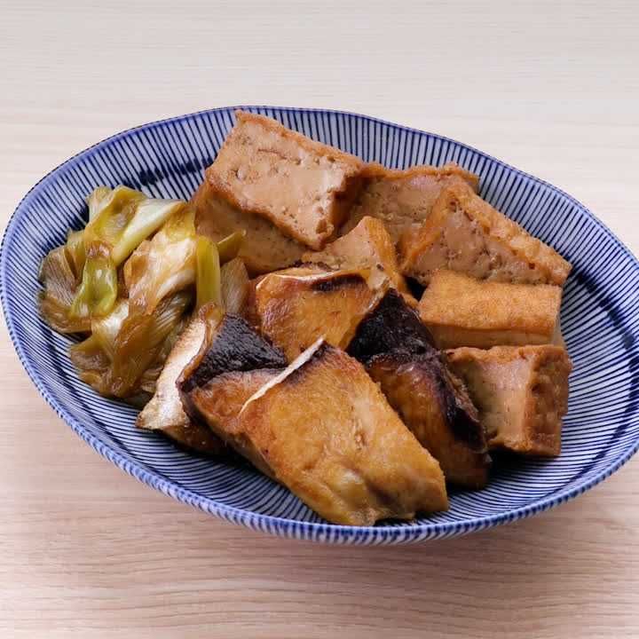 ブリと厚揚げの照り煮