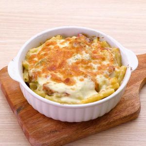 「かぼちゃのマカロニグラタン」のレシピ動画