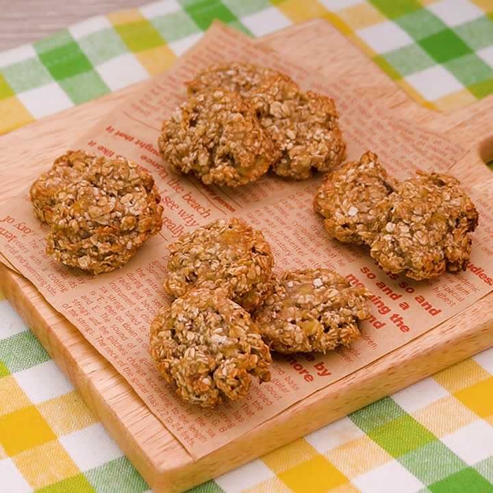 バナナのオートミールクッキー