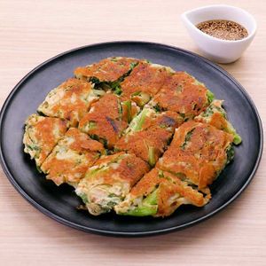 小松菜とツナのチーズチヂミ