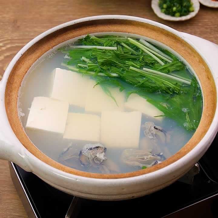 牡蠣の湯豆腐