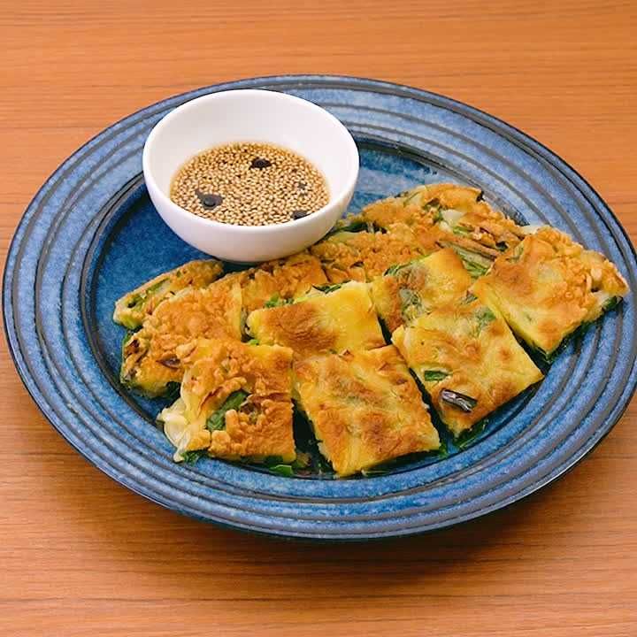 ニラと玉ねぎのチヂミ