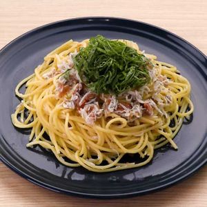「しらすの梅しそパスタ」のレシピ動画