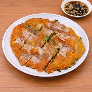 「豚キムチチヂミ」のレシピ動画