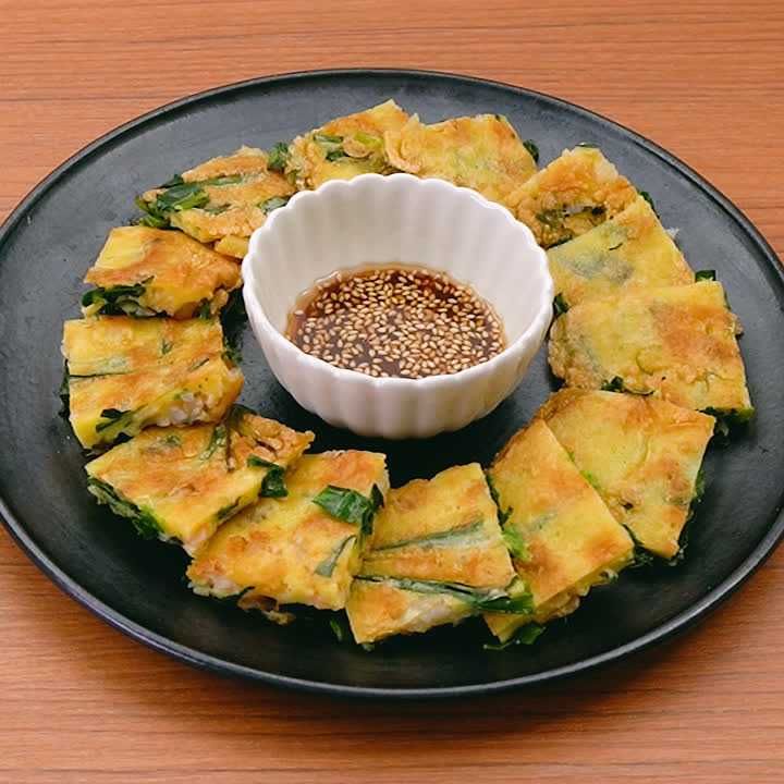 エビとニラのチヂミ