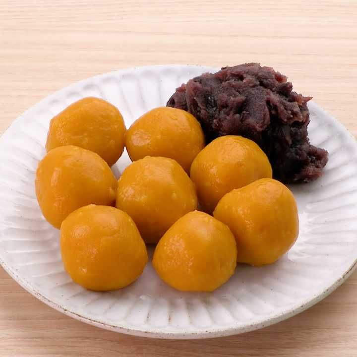 かぼちゃの米粉団子