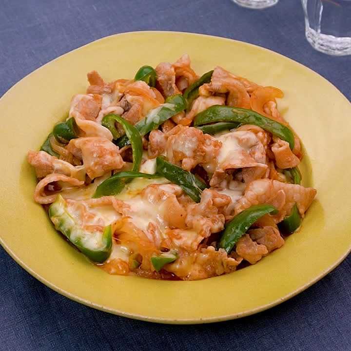 豚肉とピーマンのケチャップ炒め