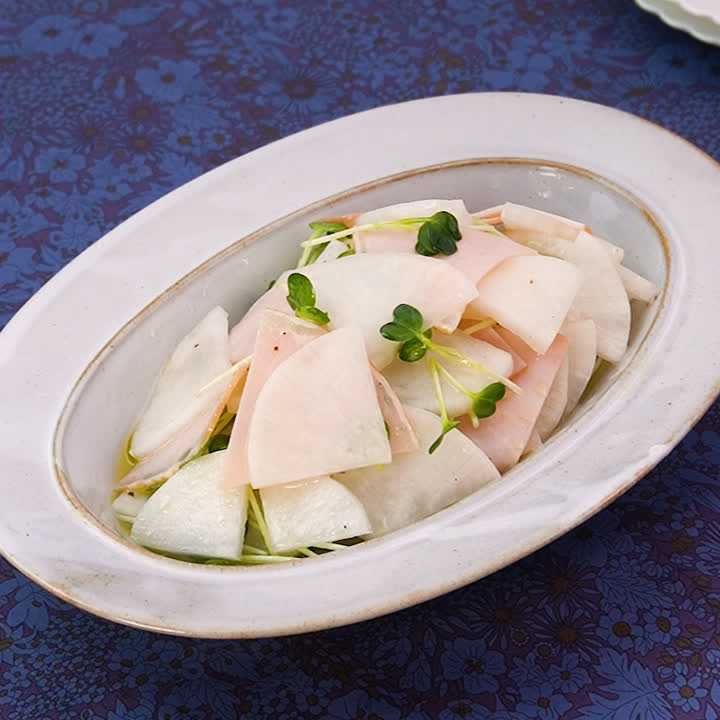 大根とハムのマリネ