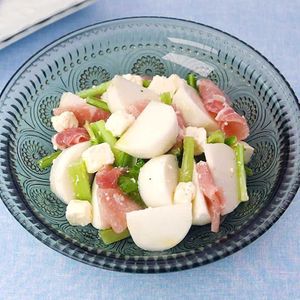 「かぶと生ハムのマリネサラダ」のレシピ動画