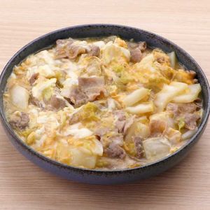 「豚肉と白菜の卵とじ」のレシピ動画