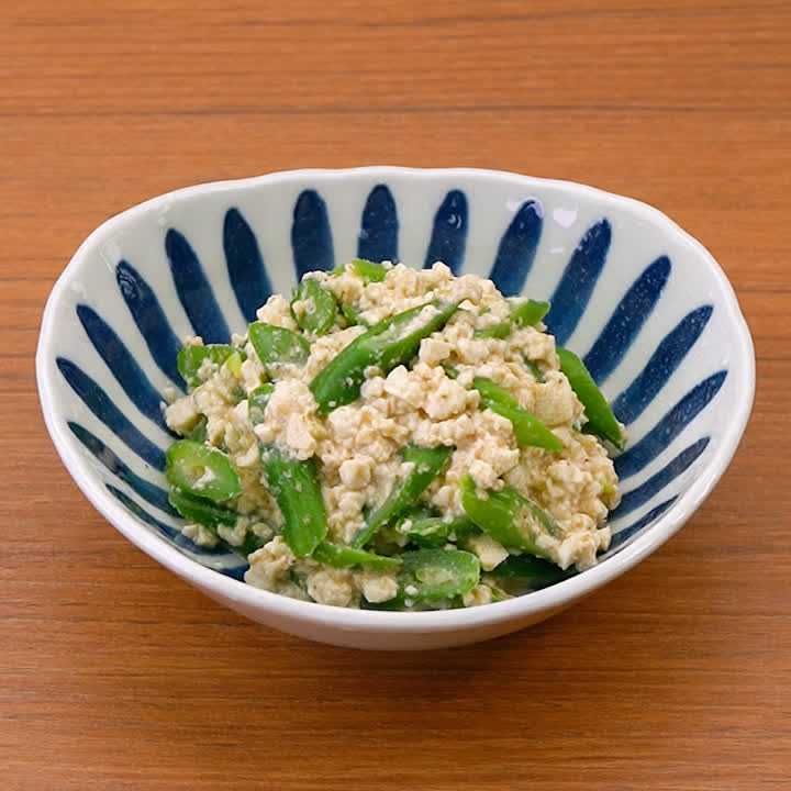 いんげんの白和え