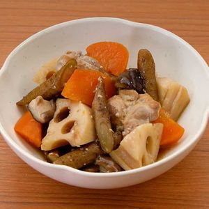 「塩麹で筑前煮」のレシピ動画